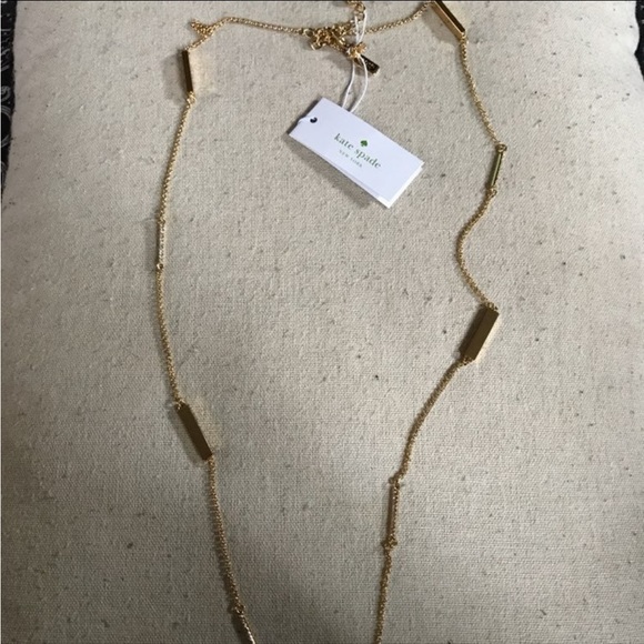 Kate Spade Gold Raising the bar necklace - Picture 1 of 3
